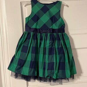 Cat & Jack 3T dress green holiday Christmas bow
